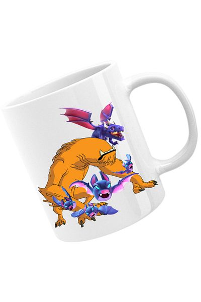 OEM Cana Ben10 Clash Royale Clash of Clans Bat Dragon Alien, alba, 330 ml