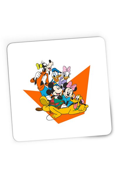 OEM Mousepad Gaming Mickey Mouse Friends Gooffy Minnie Lucy Donald Duck, 21x19 см