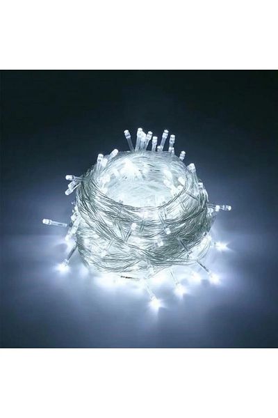 starry 100 Leds with 8 Functions 10 Meters White Led Lighting Decoration Lamp Ornament Light Christmas Tree Party