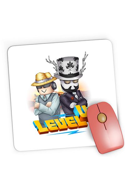 OEM Mousepad Gaming Roblox Level Up Mayor Cool Story, 21x19 см