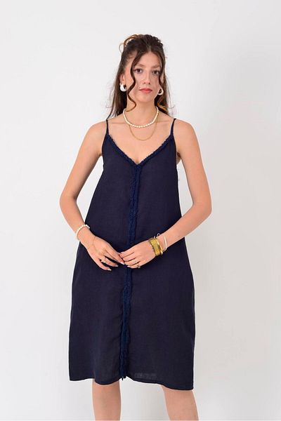 Park Moda 134091 ΚΟΝΤΟ ΛΙΝΟ ΦΟΡΕΜΑ ΜΕ ΛΕΠΤΟΜΕΡΗ ΚΡΕΜΑΣΤΟ