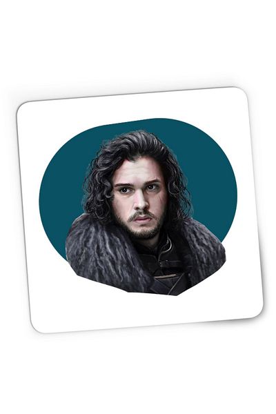 OEM Mousepad Gaming Game of Thrones Jon Snow Lord Powerful Reign, 21x19 см