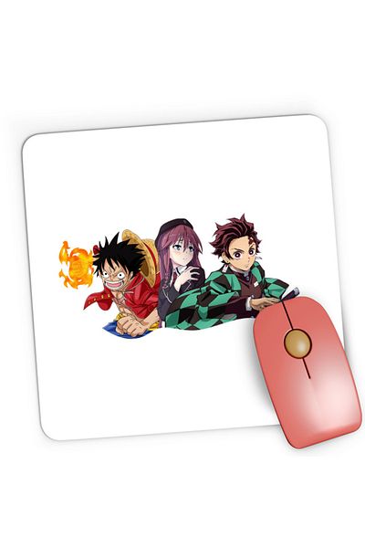 OEM Mousepad Gaming Trinity Seven One Piece Kimetsu no Yaiba Animekage, 21x19 cm