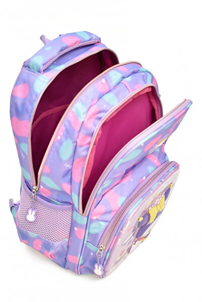 ELATAE Children's 3-Piece School Set Primary School Bag & Thermal Lunch Box & Pen Holder 1370