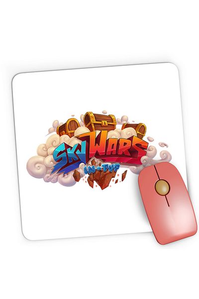 OEM Mousepad Gaming Roblox Minecraft Skywars PVP World Champion, 21x19 см