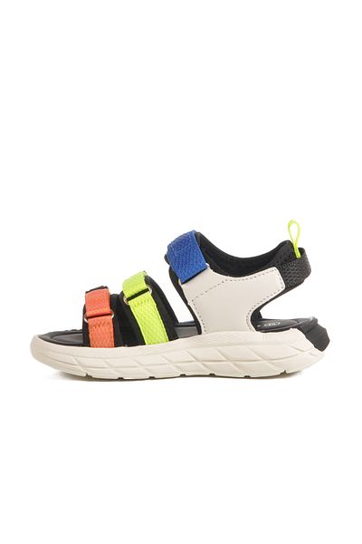 AYK'S Black-Sax-Phosphor Yellow Boy's Sandals 1947 P