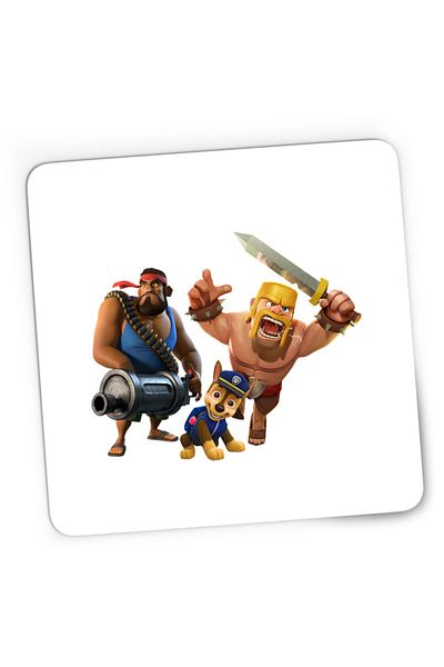 OEM Mousepad Gaming Clash of Clans Paw Patrol Brawl Stars Puppy Duty Loyal, 21x19 см
