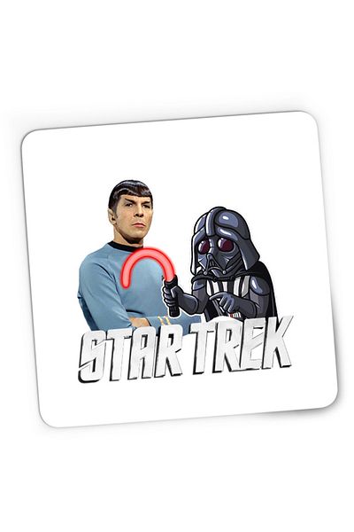 OEM Mousepad Gaming Star Trek Darth Vader Star Wars James T Kirk, 21x19 см