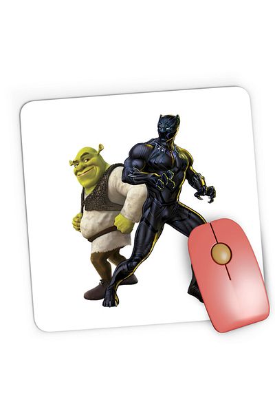 OEM Mousepad Gaming Black Panter Marvel Cinematic Universe Shrek, 21x19 см