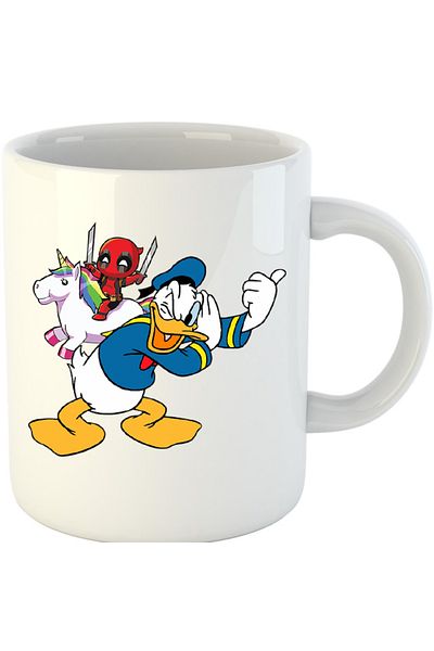 OEM Cana Donald Duck DeadPool Marvel Universal Studios, alba, 330 ml