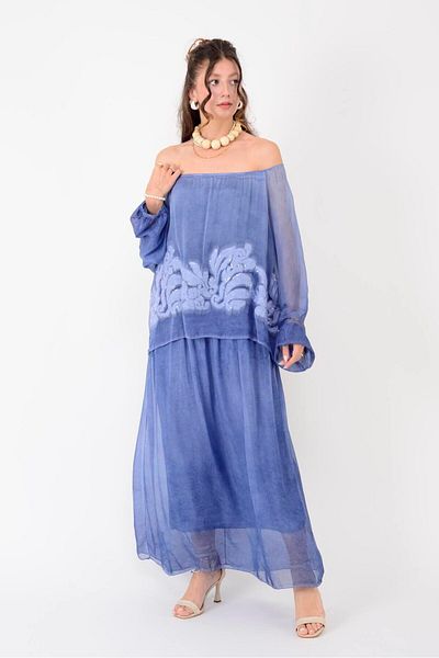 Park Moda SN338 ΜΕΤΑΞΩΤΟ ΦΟΡΕΜΑ MADONNA ΠΟΥΚΑΜΙΣΟ ΜΕ ΑΝΤΑΛΛΑΚΤΙΚΟ ΠΟΥΚΑΜΙΣΟ