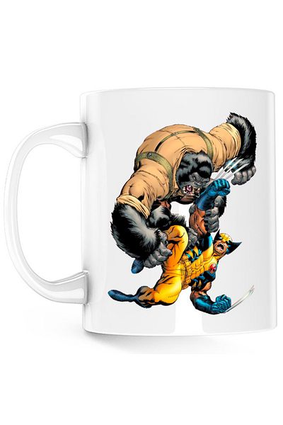OEM Cana Wolverine Fight Monkey Monster Protect Humans, alba, 330 ml