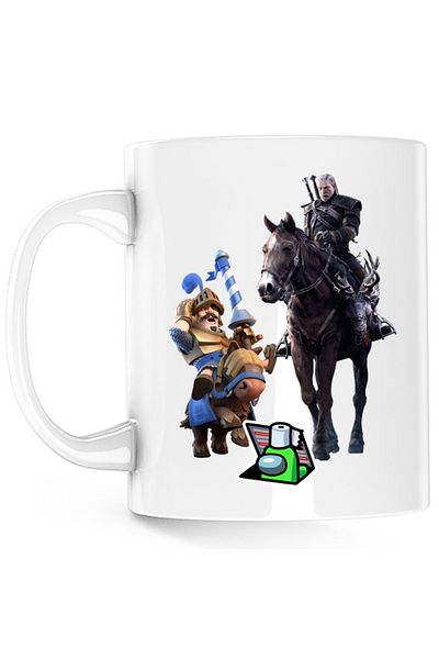 OEM Cana Clash Royale Among Horse Witcher Ride Strategy, alba, 330 ml