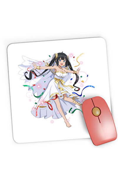 OEM Mousepad Gaming DanMachi Hestia Party Light Anime Game, 21x19 см