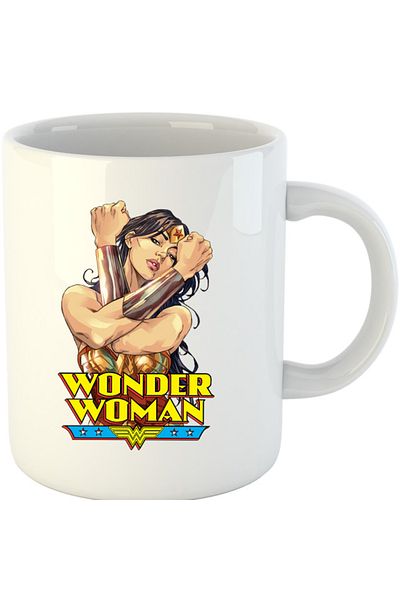OEM Cana Wonder Woman Logo Stunning Comics, alba, 330 ml