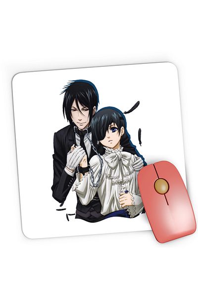 OEM Mousepad Gaming Black Butler Sebi Ciel Protective Demon Revance, 21x19 см