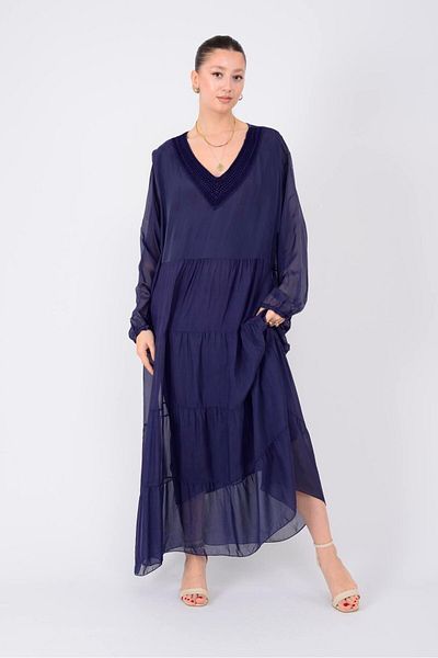 Park Moda SN284 ΜΕΤΑΞΩΤΟ ΦΟΡΕΜΑ ΛΕΠΤΟΜΕΡΗ ΔΑΝΤΕΛΑ ΜΕ ΛΑΓΟΥΣ Υ