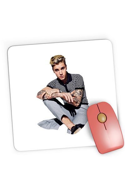 OEM Mousepad Gaming Justin Bieber Artist Talent Singer Canadian, 21x19 см