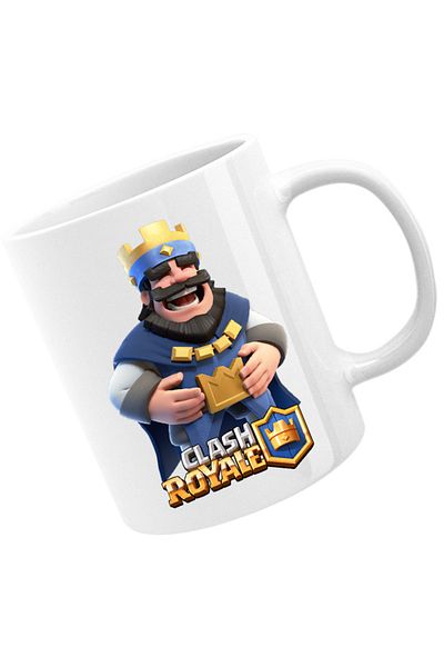 OEM Cana Clash Royale King Laugh Player Blue Side Gold, alba, 330 ml