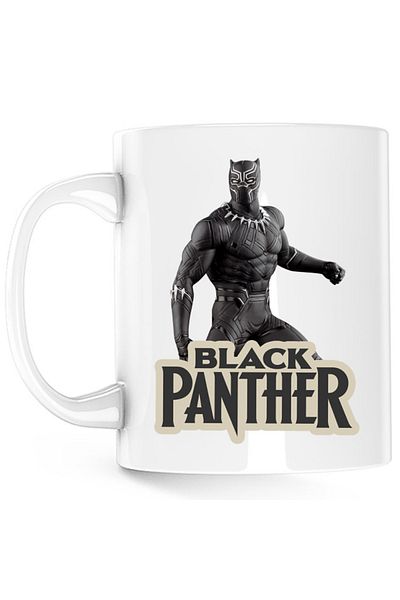 OEM Cana Black Panter Vintage Logo Movie Universe Cartoon, alba, 330 ml