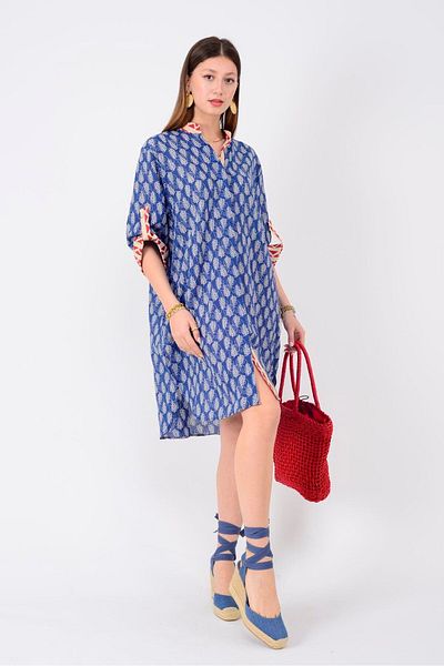 Park Moda An10557 Marin Garni Detail Short Dress