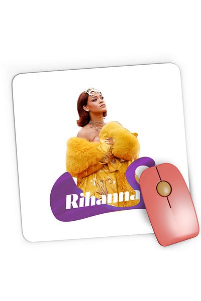 OEM Mousepad Gaming Rihanna Design Awards Fluffy Queen Album, 21x19 см