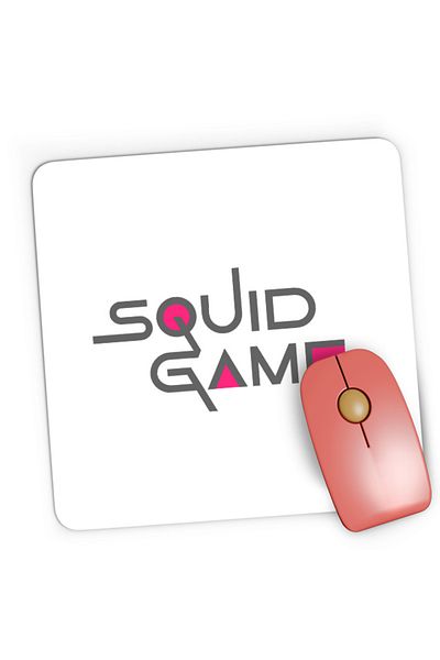 OEM Mousepad Gaming Squid Game Logo Horror Test Money Prize, 21x19 см