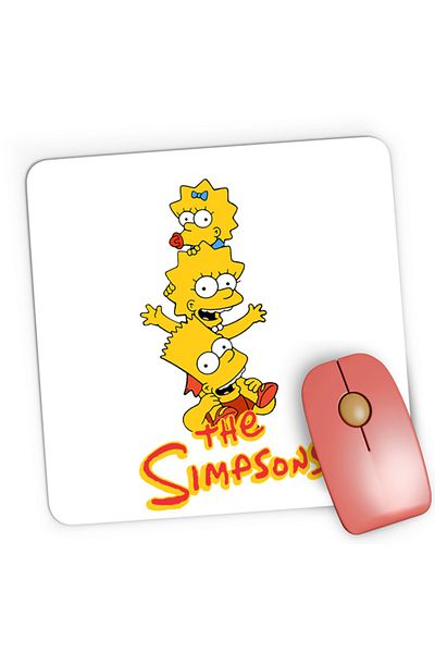 OEM Mousepad Gaming The Simpsons Children TV Show Homer Lisa Bart, 21x19 см