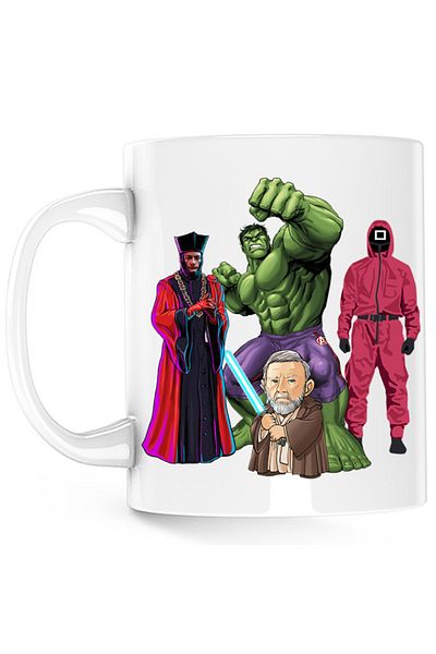 OEM Cana Hulk Obi Wan Kenobi Squid Game Star Trek, alba, 330 ml