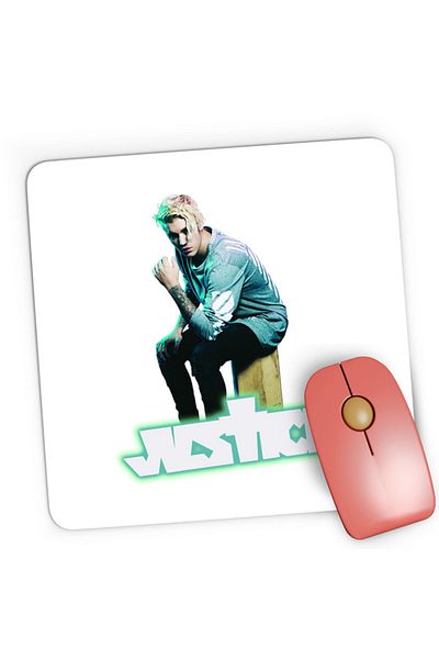 OEM Mousepad Gaming Justing Bieber Justice Pop Music Rock Idol, 21x19 см