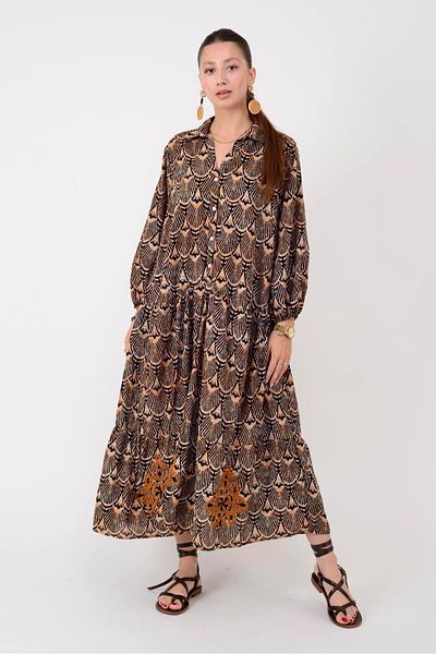 Park Moda AN10522 ΦΟΡΕΜΑ ΠΟΥΚΑΜΙΣΟ ΜΕ ΛΕΠΤΟΜΕΡΗ ΚΕΝΤΗΜΑ ΜΑΡΙΝ