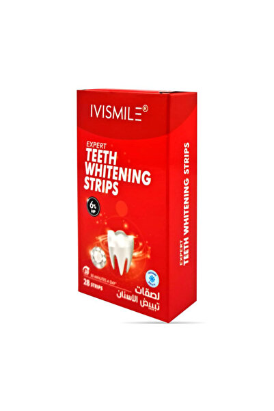 ivismile شرائط تبييض الأسنان 6% من ايفي سمايل - 28 شريط