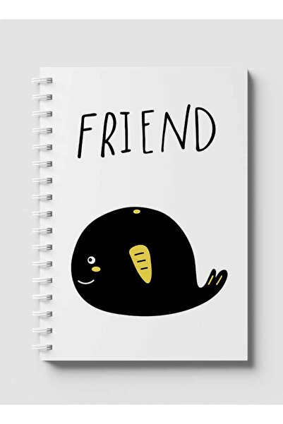 LOWHA دفتر ملاحظات حلزوني مع غلافين أمامي وخلفي صلبين يتميزان بنص صديق وتصميم...