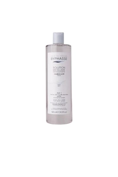 BYPHASSE Solutie micelara cu carbune activ, Byphasse, 500 ml