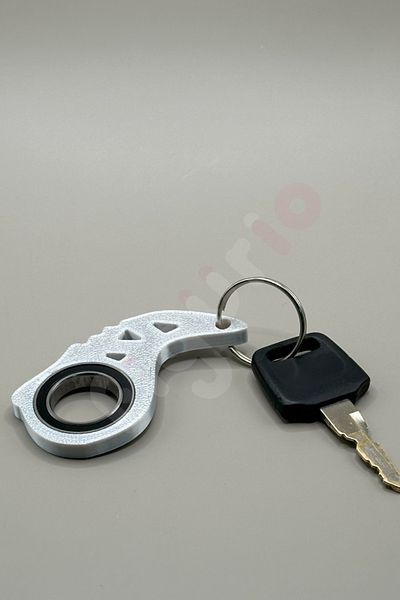 figurio Silver Keyrambit Keychain / Rotatable Keychain