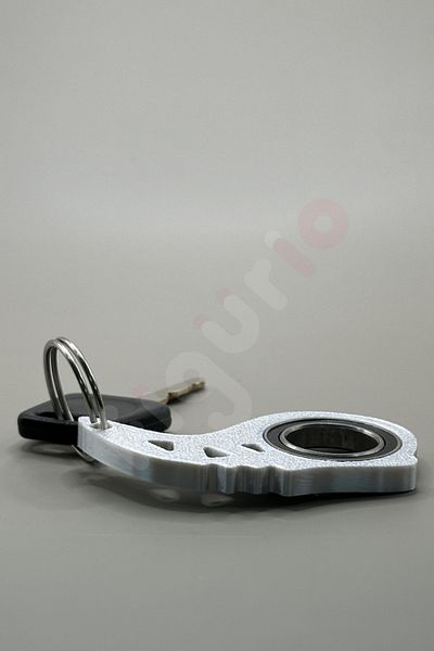figurio Silver Keyrambit Keychain / Rotatable Keychain