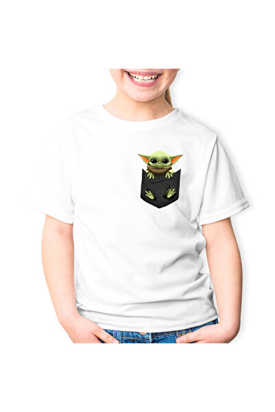 OEM Tricou copii Baby Yoda Pocket Star Wars