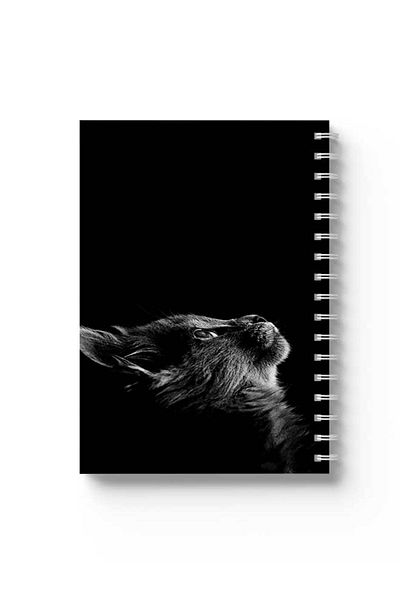 LOWHA Spiral Notebook with Front and Back Hard Covers Featuring Cat Design