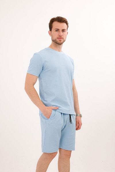 Rodrigo Waffle Fabric Shorts T-Shirt Cotton Set 25232