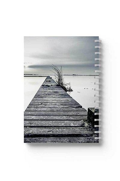 LOWHA Spiral Notebook with Front and Back Hard Covers Featuring Sea Walk Design
