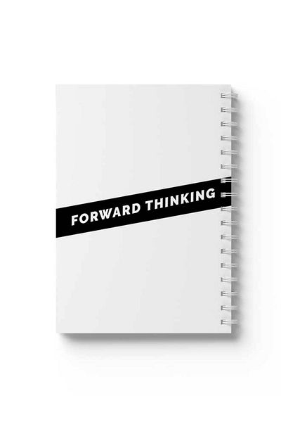 LOWHA Spiral Notebook with Front and Back Hard Covers Featuring Forward Thinking Design