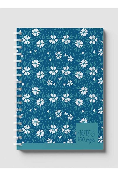 LOWHA دفتر ملاحظات حلزوني مع غلافين أمامي وخلفي صلبين بتصميم Summer Meadows N...