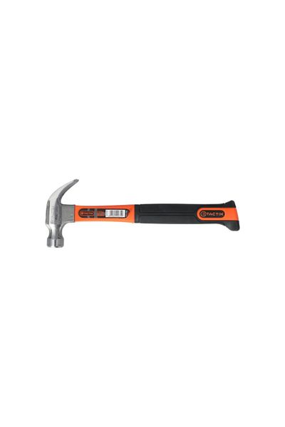 Tactix Impact-Resistant Claw Hammer with Non-Slip Fiberglass Handle