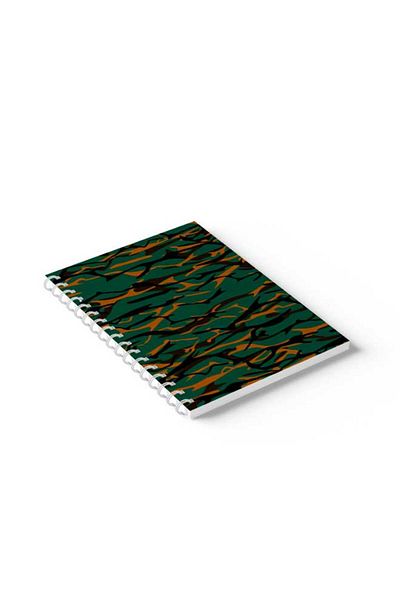 LOWHA Spiral Notebook with Front and Back Hard Covers Featuring Shapes Design