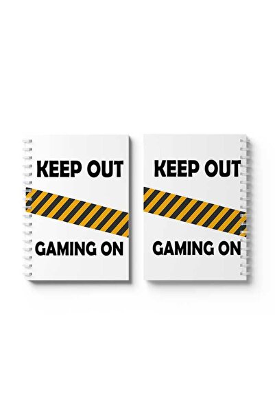 LOWHA دفتر ملاحظات حلزوني مع غلافين أمامي وخلفي صلبين يتميز بتصميم الألعاب