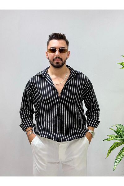 JACK CAPRİO Мъжка ленена риза на райета, нова за сезона
