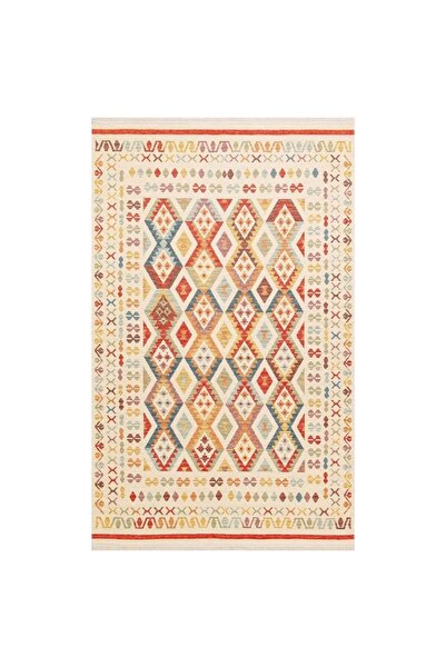 can halı NOMAD Serisi Otantik desenli Yıkanabilir Çift taraflı Kaymaz Kilim
