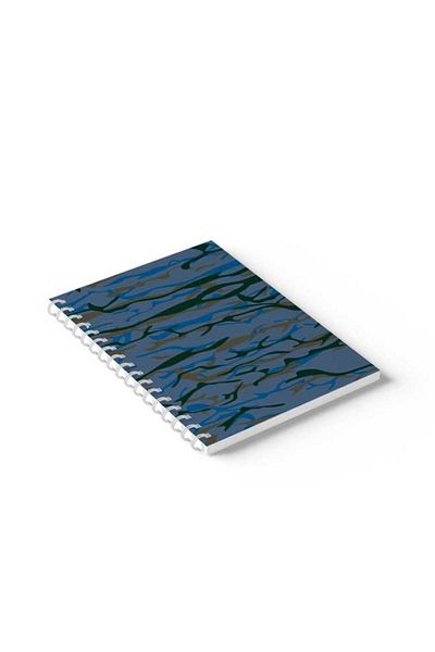 LOWHA Spiral Notebook with Front and Back Hard Covers Featuring Shapes Design