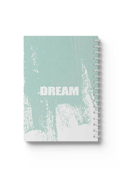LOWHA Spiral Notebook with Front and Back Hard Covers Featuring Dream Design