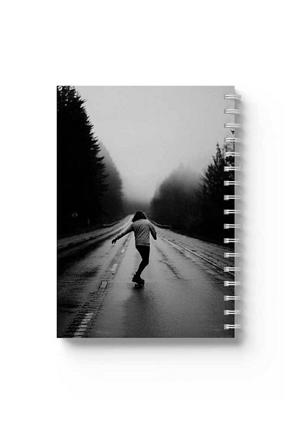 LOWHA Spiral Notebook with Front and Back Hard Covers Featuring Dancing in the Street Design